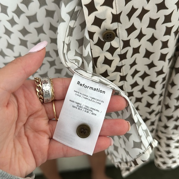 NWT reformation sky silk top - Picture 5 of 5